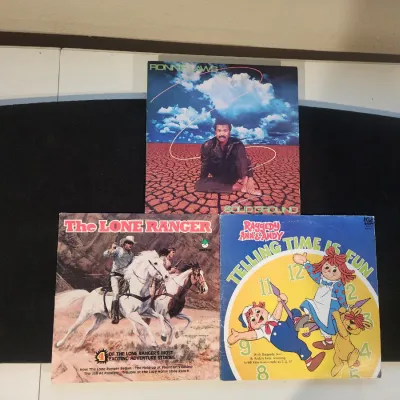 Vintage Vinyl LP Lot of 3: Ronnie Laws Solid Ground, Lone Ranger, Raggedy Ann