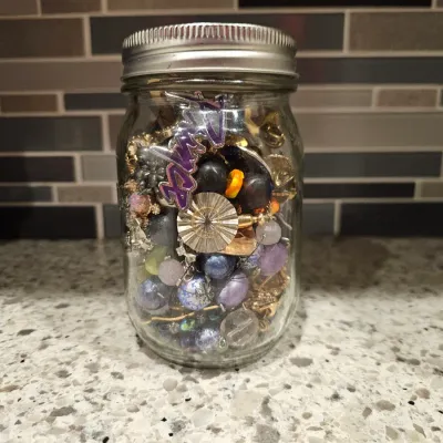 Vintage Gold, Silver, Gemstone, Jewelry Jar | Brooches, Pins, Earrings, Necklaces, Cufflinks, and more!