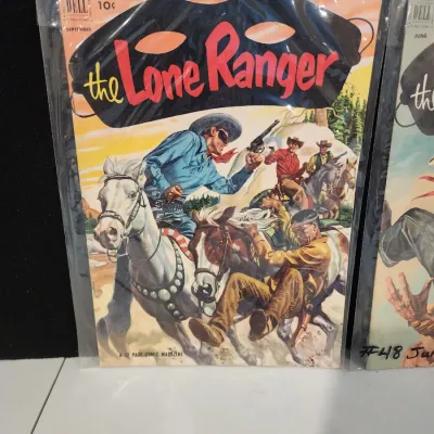 Lot of Vintage The Lone Ranger Comics Books Golden Age Dell Western Westerns 1950s Rare In Great Condition