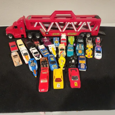 Hot Wheels Cargo Carrier Transporter Truck Case Lot - Vintage Diecast Cars Lot