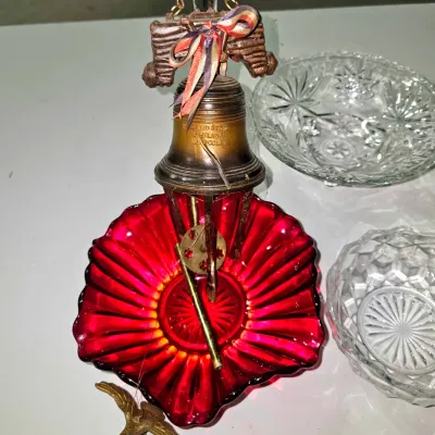 Vintage Wind Chimes and Imperial Glassware Lot