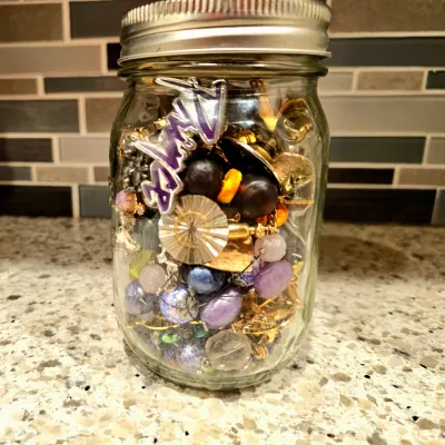 Vintage Gold, Silver, Gemstone, Jewelry Jar | Brooches, Pins, Earrings, Necklaces, Cufflinks, and more!