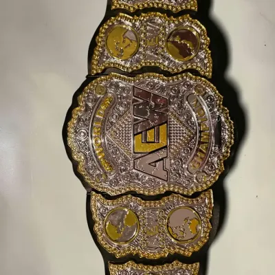 Vintage AEW All Elite Wrestling World Championship Title Belt Authentic Design Toy