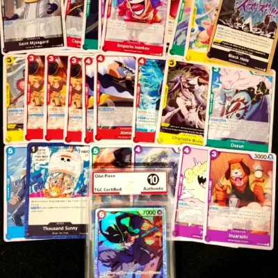 One Piece Card Game Graded Gem Mint 10 Rare Card Lot
