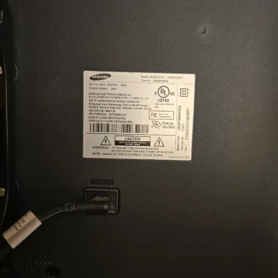Back of television