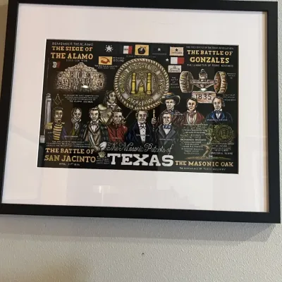 TExas Framed artwork
