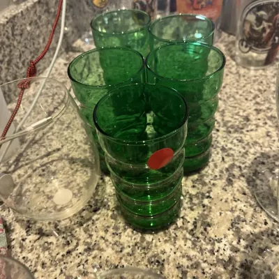 Green glasses