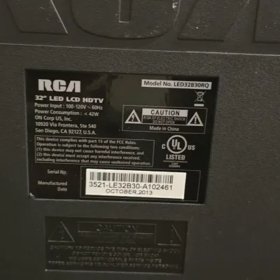 back of TV