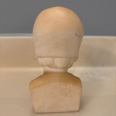 Signed Daniel Greiner Carved Alabaster Bust (PB-BC)