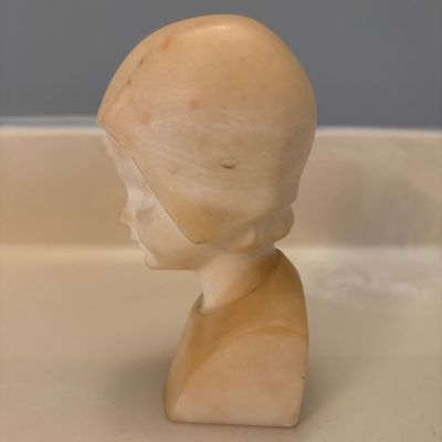 Signed Daniel Greiner Carved Alabaster Bust (PB-BC)