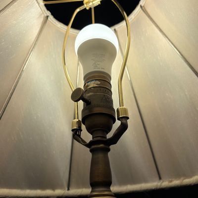 Oriental Access Art-Nouveau Style Ceramic Lamp (SR-SF)