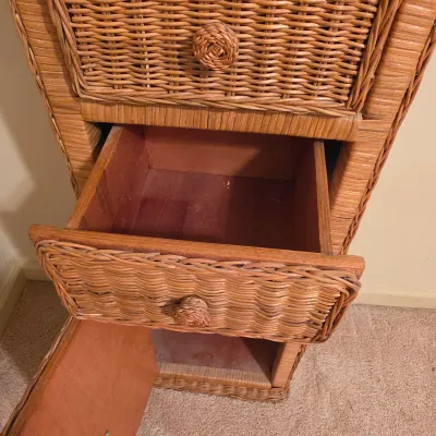 Tall Wicker Storage Tower (B3-JS)