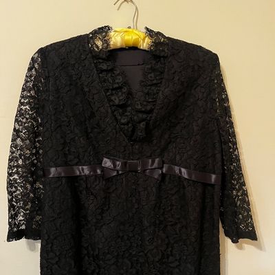 1960s Gino Rossi, Wool Boucle Set & Lace Dress (B3-KA)