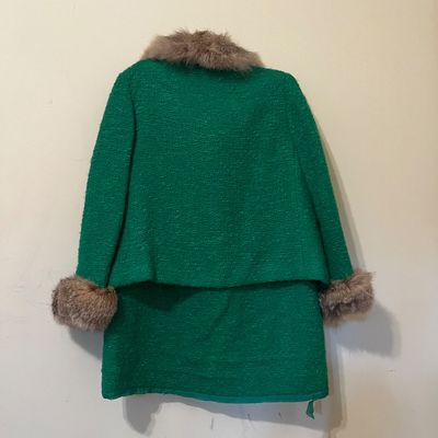 1960s Gino Rossi, Wool Boucle Set & Lace Dress (B3-KA)