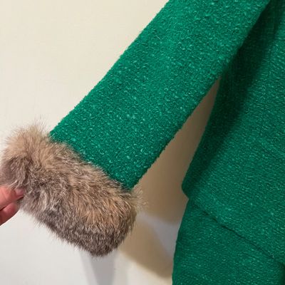 1960s Gino Rossi, Wool Boucle Set & Lace Dress (B3-KA)