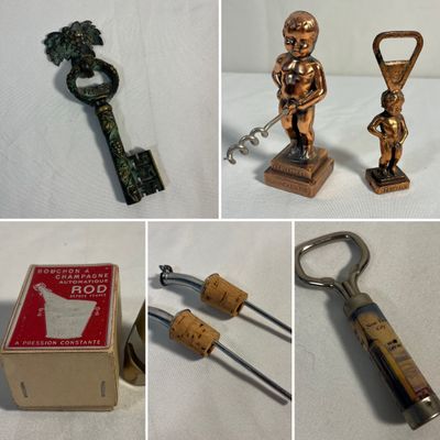 "En Vino Veritas" & Other Vintage Corkscrews & Bottle Openers (DR-KA)