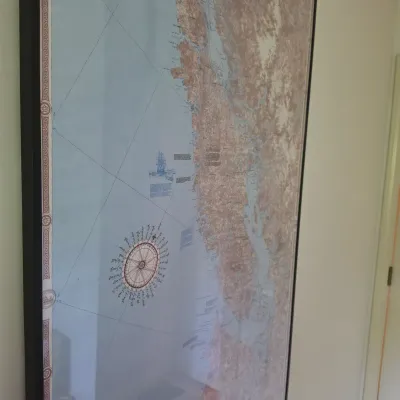 Framed Map of Northwest Coast (B2-JS)