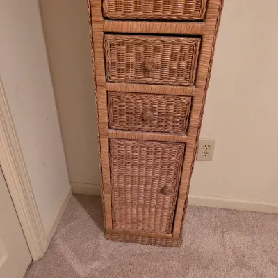 Tall Wicker Storage Tower (B3-JS)