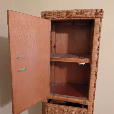 Tall Wicker Storage Tower (B3-JS)