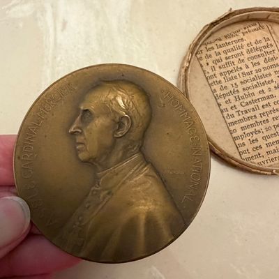 Cardinal Mercier of Belgium Medal, Crucifixes, Rosary Beads, Medallions and More (PB-BC)