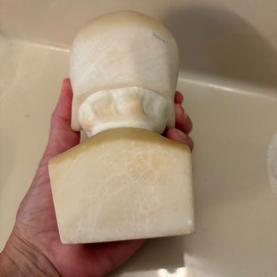 Signed Daniel Greiner Carved Alabaster Bust (PB-BC)