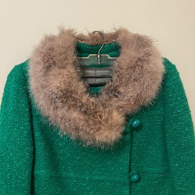1960s Gino Rossi, Wool Boucle Set & Lace Dress (B3-KA)