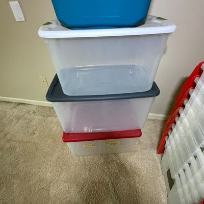 Very Large Collection of Lidded Storage Bins (B1-BC)