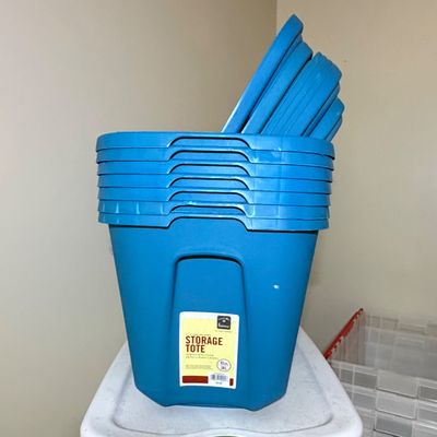 Very Large Collection of Lidded Storage Bins (B1-BC)