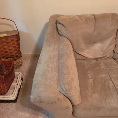 Sage Green Cloth Loveseat (B3-JS)