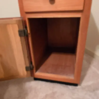 Wooden Side Storage Cabinet w/Butcher Block Top (B3-JS)
