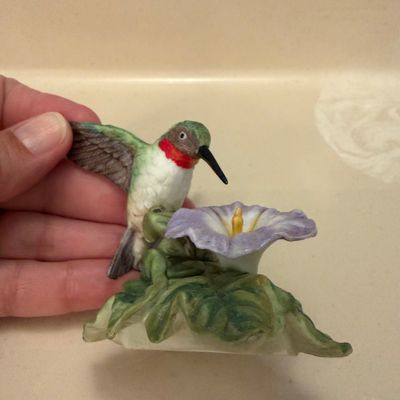 Lenox Fine Porcelain Hummingbird and Framed Art Print (PB-BC)