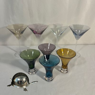 Mid-Century Bo Borgstrom Aseda & More Martini Glasses (DR-KA)