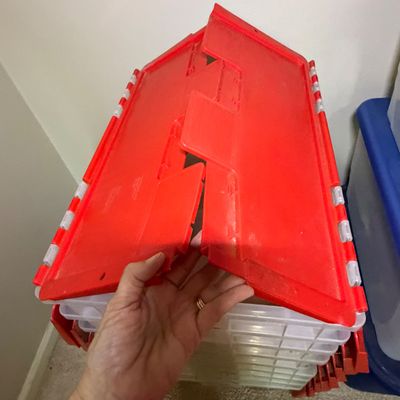 Very Large Collection of Lidded Storage Bins (B1-BC)