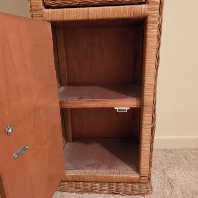 Tall Wicker Storage Tower (B3-JS)