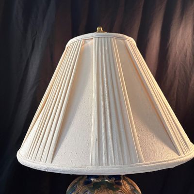 Oriental Access Art-Nouveau Style Ceramic Lamp (SR-SF)