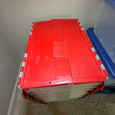 Very Large Collection of Lidded Storage Bins (B1-BC)