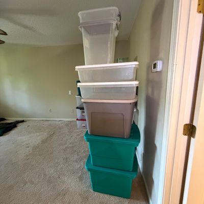 Very Large Collection of Lidded Storage Bins (B1-BC)