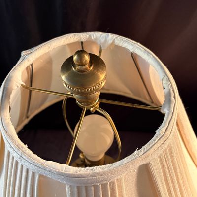 Oriental Access Art-Nouveau Style Ceramic Lamp (SR-SF)