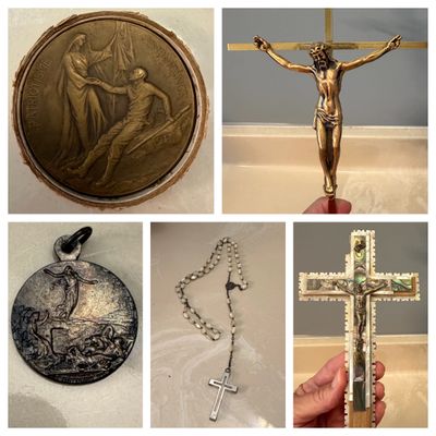 Cardinal Mercier of Belgium Medal, Crucifixes, Rosary Beads, Medallions and More (PB-BC)