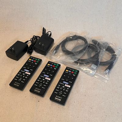 Assorted Cords and Remotes
