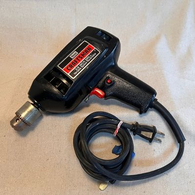 Vintage Sears Craftsman 3/8” corded electric power drill