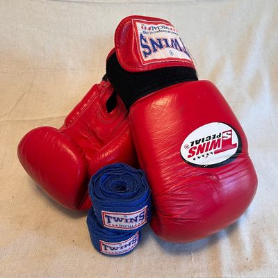 Twins Special BGVL-3 Boxing Gloves and Wraps
