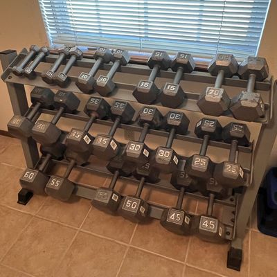Body-Solid GDR48 3-tier dumbbell racks