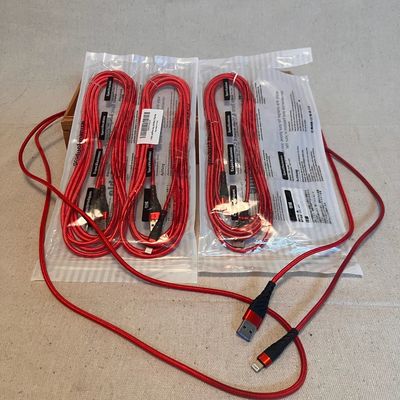 Set of 4 USB to Lightning Chargers