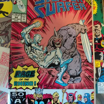 2 Comic Book Lot: Punisher and Surfer