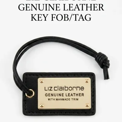 Genuine Leather Liz Claiborne Luggage Tag