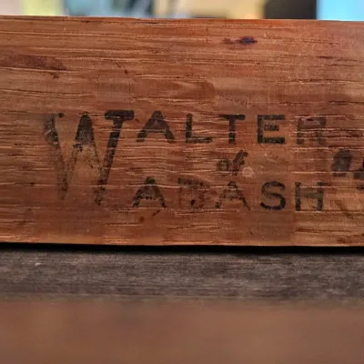 Vintage "Walter of Wabash" Laminate Top Extendable Dining Table.
