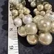 Sale Photo Thumbnail #371: Lia Sophia Necklace Gold Tone Bulky Chunky Fake Pearls Beads
overall length 10" choker
lobster clasp closure....all fabby