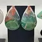 Sale Photo Thumbnail #174: Group of Modernist Enamel Iridescent Earrings~ set 6
All in great condition, pin backs