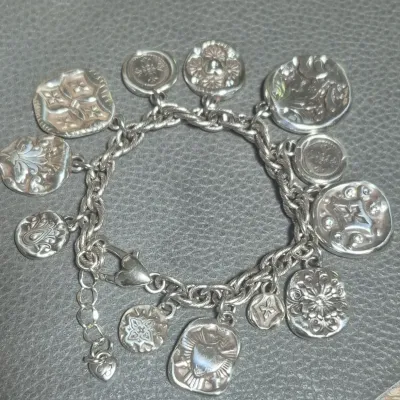 Sale Photo Thumbnail #61: Brighton "Bella Vita" Rose & Scroll Bracelet ~ retired

size:  7.5"